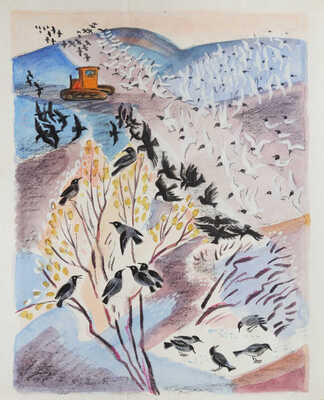 Давыдова Ольга Абовна. Лот из 43 иллюстраций к рассказам о природе Заполярья Ю. Могутина «Берег